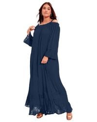 June + Vie - Off-The-Shoulder Maxi Dress - Lyst