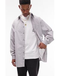 TOPMAN - Extreme Oversize Check Button-up Shirt - Lyst