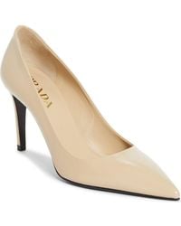 Prada - Saffiano Leather Pump - Lyst