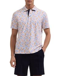 Bugatchi - Hendrix Floral Pima Cotton Polo - Lyst