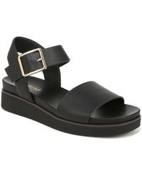 LifeStride Gillian Platform Sandals in Black | Lyst