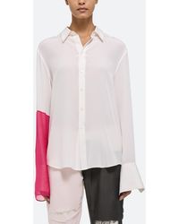 Helmut Lang - Relaxed Silk Button-up Shirt - Lyst