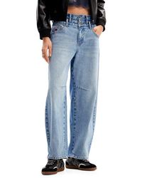 Desigual - Double Waist Balloon Leg Jeans - Lyst