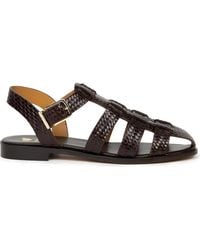 Bobbies - Romane Flat Sandals - Lyst