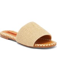 Simon Miller - Salerno Raffia Slide Sandal - Lyst