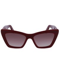 Ferragamo - 55mm Gradient Rectangular Sunglasses - Lyst