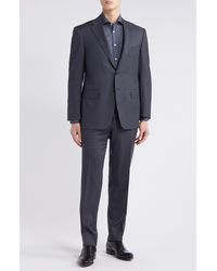 Canali - Siena Regular Fit Shadow Plaid Wool Suit - Lyst
