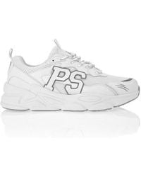 Philipp Plein - Lo-Top Logo-Patch Sneakers - Lyst