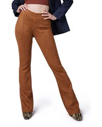 Spanx - Faux Suede Flare Pants - Lyst