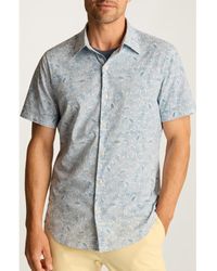Bonobos - Tech Slim Fit Tropical Tiger Print Short Sleeve Performance Button-Up Shirt - Lyst