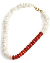 Madewell - Semiprecious Puka Shell Beaded Choker Necklace - Lyst