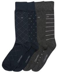 Calvin Klein - Assorted 4-Pack Cotton Blend Crew Socks - Lyst