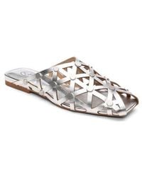 Ash - Bone Studded Cutout Slide Sandal - Lyst
