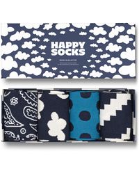 Happy Socks - Assorted 4-pack Moody Crew Socks Gift Set - Lyst