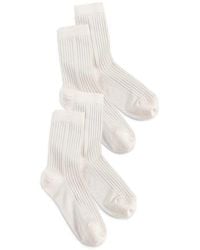 Stems - Silky Blend Assorted 2-pack Rib Crew Socks - Lyst