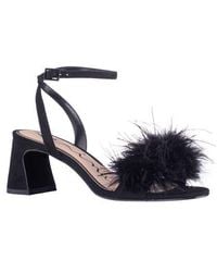 Nina - Bev Ankle Strap Faux Feather Sandal - Lyst