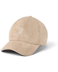 Brunello Cucinelli - Suede Baseball Cap - Lyst