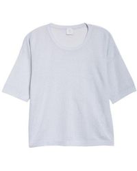 Eleventy - Lightweight Scoop Neck Piqué Knit Top - Lyst