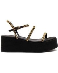 Larroude - Gio Milanina Flatform Sandal - Lyst