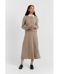 Chinti & Parker - Wool Cashmere Blend Crew Neck Cropped Cardigan - Lyst