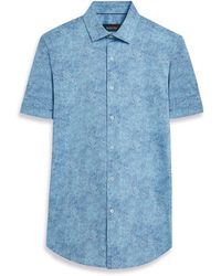 Bugatchi - Ooohcotton® Short Sleeve Button-up Shirt - Lyst