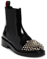 Christian Louboutin - Battersea Spiked Cap Toe Chelsea Boot - Lyst