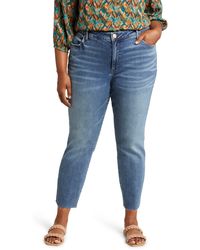 Kut From The Kloth - Reese Fab Ab Raw Hem High Waist Ankle Slim Jeans - Lyst