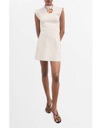 Mango - Domino Knit Fit & Flare Minidress - Lyst