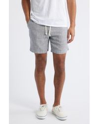 Alex Crane - Bo Linen Drawstring Shorts - Lyst