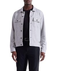 Bugatchi - Knit Trucker Jacket - Lyst
