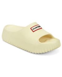HUNTER - Faroe Platform Slide Sandal - Lyst