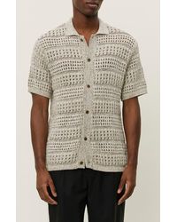 Les Deux - Elvin Structured Knit Shirt - Lyst