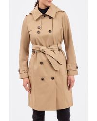 London Fog - Cotton Blend Trench Coat - Lyst