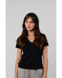 LEISURE LAB - Supima V-Neck - Lyst