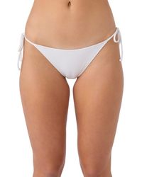 O'neill Sportswear - Saltwater Solids Maracas Rib Side Tie Bikini Bottoms - Lyst