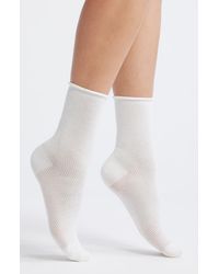 Casa Clara - Rivi Cotton Blend Pointelle Crew Socks - Lyst