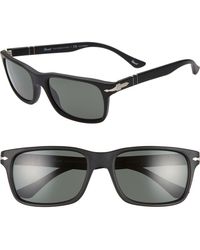 Persol - 58Mm Polarized Rectangle Sunglasses - Lyst