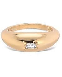 Ettika - Baguette Cubic Zirconia Oval Dome Ring - Lyst