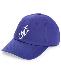 JW Anderson - Logo Embroidered Cotton Twill Baseball Cap - Lyst
