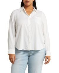Caslon - Caslon(r) Long Sleeve Linen Blend Button-up Shirt - Lyst