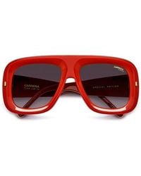 Carrera - Special Edition Flaglab 18 57Mm Gradient Square Shield Sunglasses - Lyst