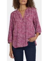 NYDJ - Pintuck Top - Lyst