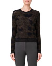 Akris - Abraham Floral Jacquard Virgin Wool & Cashmere Sweater - Lyst