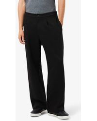 Lacoste - Loose Fit Pleated Piqué Pants - Lyst