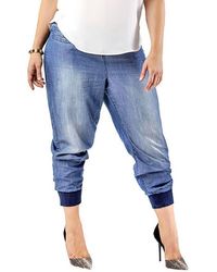Standards & Practices - Marcie High Rise Lightweight Denim Jogger Pants - Lyst