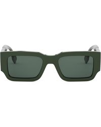 Fendi - The Diagonal 51mm Rectangular Sunglasses - Lyst