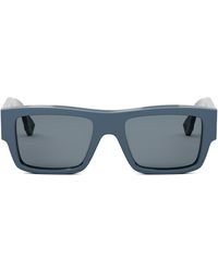 Fendi - The Signature 53mm Rectangular Sunglasses - Lyst