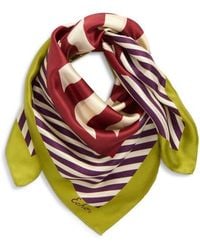 Echo - Striped Silk Bandana - Lyst