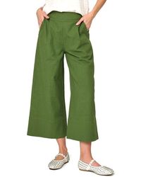 Gibsonlook - Crop Wide Leg Linen Blend Pants - Lyst
