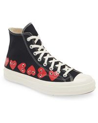 COMME DES GARÇONS PLAY - X Converse Gender Inclusive Chuck Taylor Heart High Top Sneaker - Lyst
